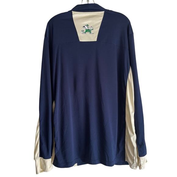 Notre Dame Fighting Irish Colosseum Athletics Quarter Zip Long Sleeve Shirt XL - Picture 2 of 7